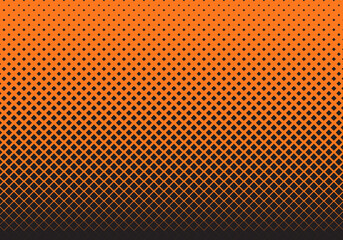 Background pattern geometric uses diamond shapes arranged from large to small. The orange background adds interest. Use it as wallpaper or artwork.