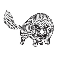 a cat that mutated into a monstrous beast