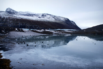 Skaftafell - Iceland's largest glacier, amazing winter landscape