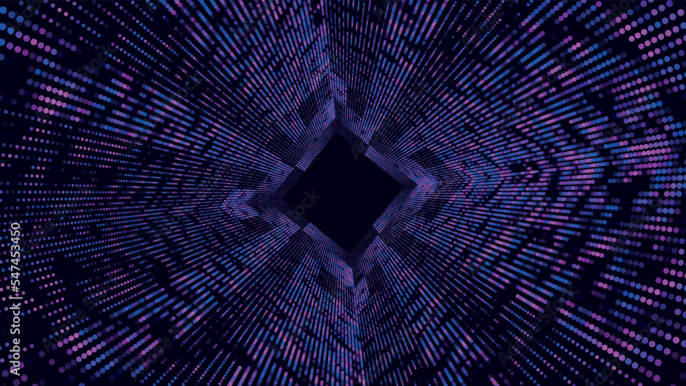 Poster abstract digital background. big data visualization. data flow information. concept of digital commu
