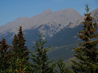 View at Sinclair Pass at Kootenay National Park