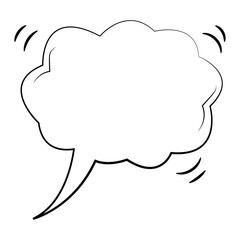 Comic Speech Bubble Chatt Text Box Icon