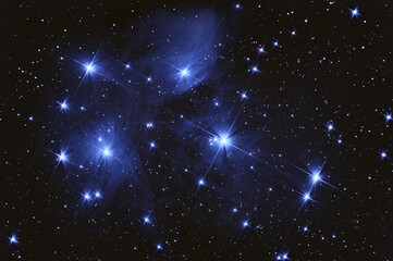 Naklejka na ściany i meble The Pleiades star cluster