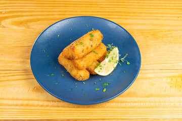 healthy food plate, Fresh, Top view on wood table.
