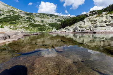 Fototapeta na wymiar Landscape of The Long Lake, Pirin Mountain, Bulgaria