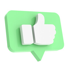 3D like icon. 3D icon. 3D illustration.