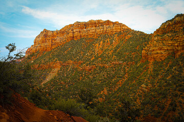 Sunset over the Mountains