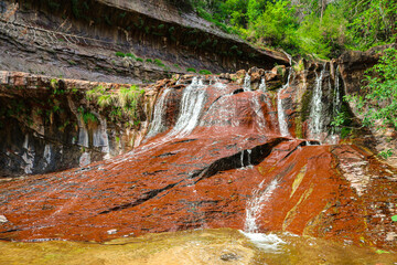 Waterfall in the Mountains
