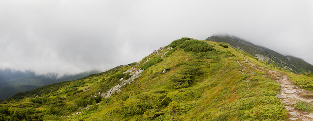 Beautifull view of Chornohora highest mountain range in Western Ukraine