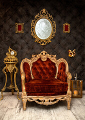 antique armchair and chair luxury interior decoration