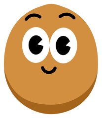 Kiwi face cute with white stroke