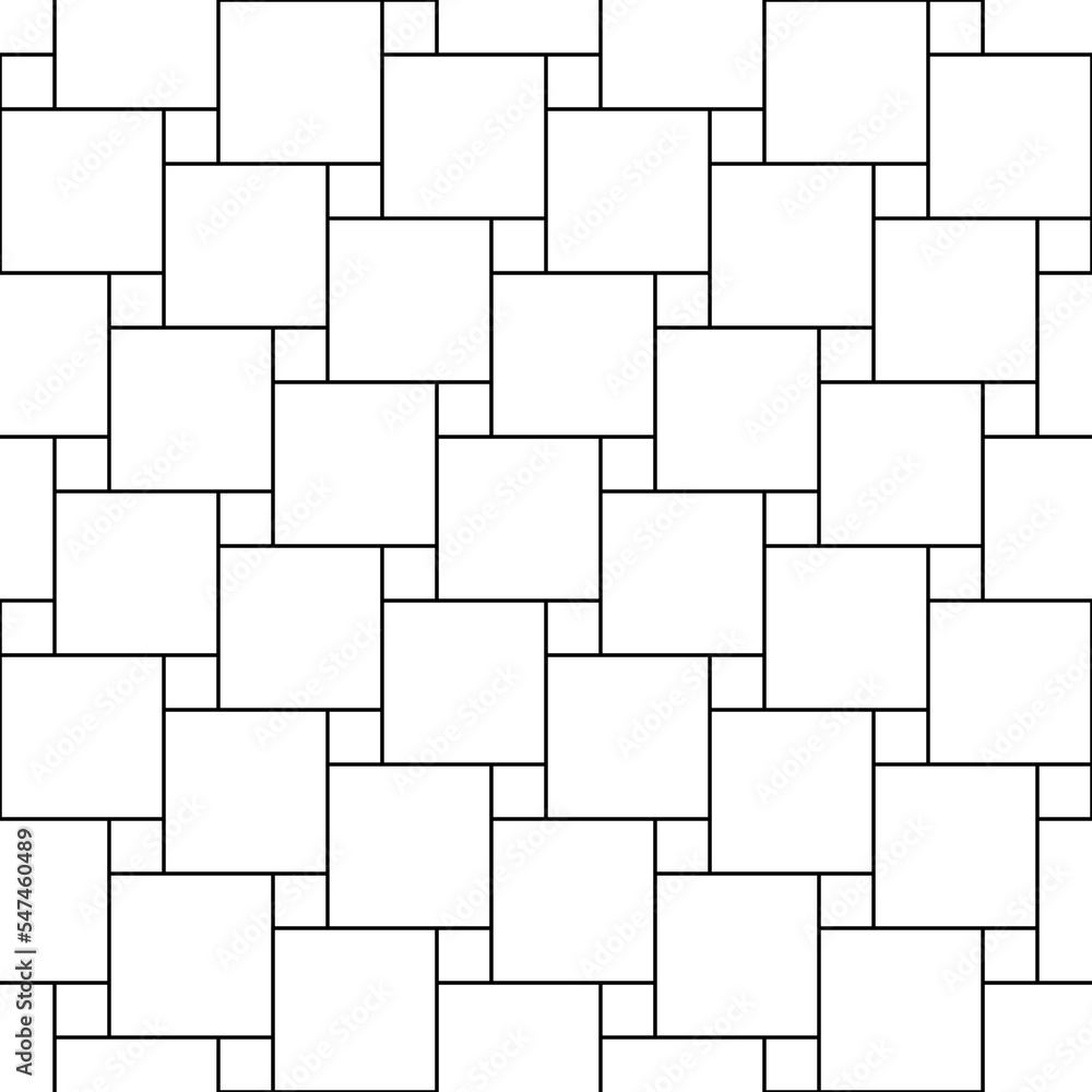 Poster vector seamless pattern. modern stylish texture with monochrome trellis. linear graphic design. repe