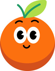 Fototapeta premium Grapefruit face cute 