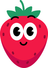 Strawberry face cute 