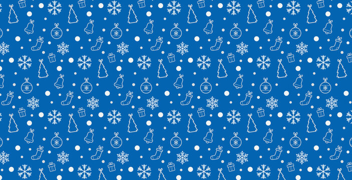 sfondo, pattern, natale, addobbi, 