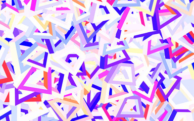 Light Pink, Yellow vector template with chaotic shapes.