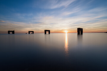 Obraz premium Fähranleger Eckwarderhörne