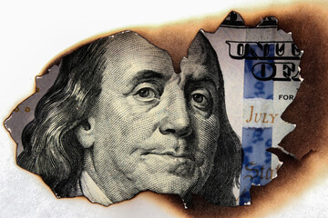 close up of dollar bill