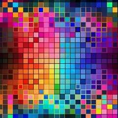Abstract squares background. Spectrum colors