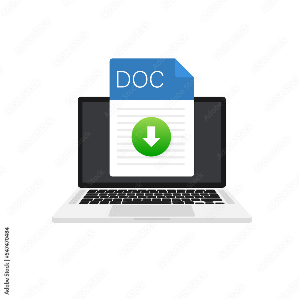 Poster doc file icon. spreadsheet document type. modern flat design graphic illustration. vector doc icon.