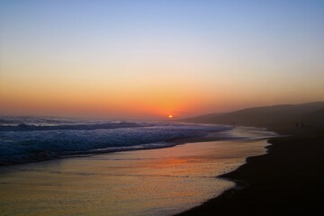 Sunset on the beach