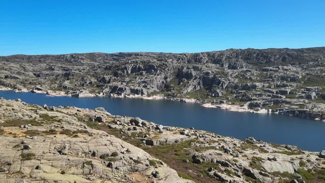Scenic Serra da Estrela mountains in Portugal