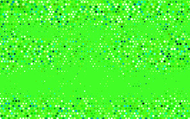 Light Green vector Glitter abstract illustration with blurred drops of rain.