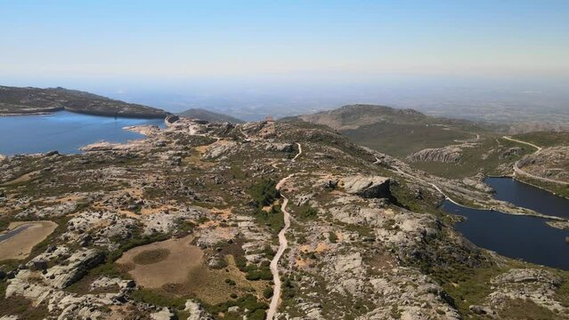 Scenic Serra da Estrela mountains in Portugal