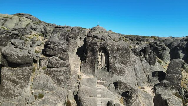 Scenic Serra da Estrela mountains in Portugal