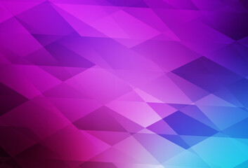 Obraz premium Light Pink, Blue vector background in polygonal style.