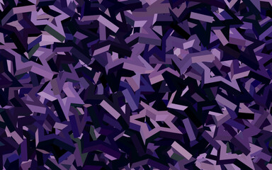 Dark Purple vector template with sky stars.