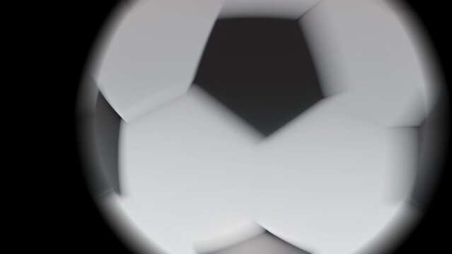 Shot Soccer Ball Football Transition Animation Loop