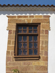 Historic window in the Village of Teror. North of Gran Canaria Island. Canary Islands. Spain.