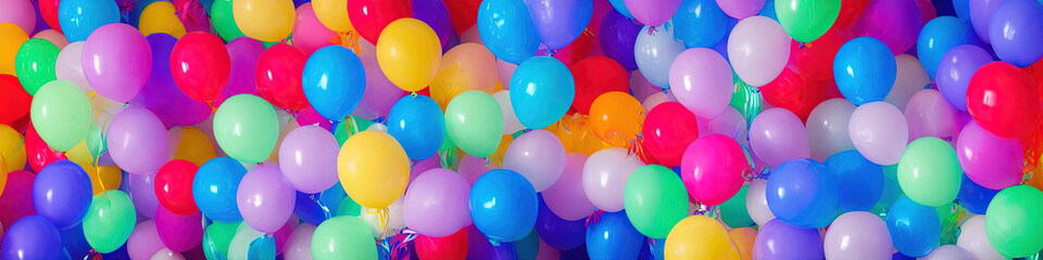 multi-colored balloon background