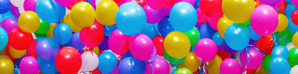 multi-colored balloon background