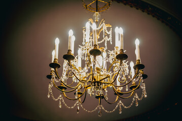 chandelier in the church