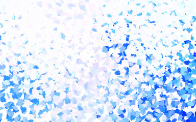 Light Pink, Blue vector background with abstract shapes.