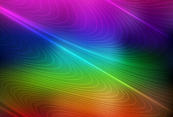 Dark Multicolor vector layout with flat lines.