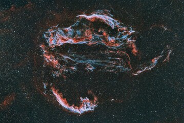 Breathtaking view of the Veil Nebula is a cloud in the constellation Cygnus