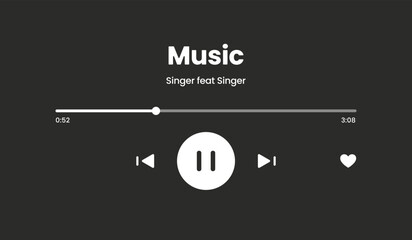 Music player for websites and sounds apps. © luckas