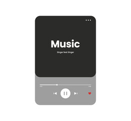 UX and UI layout for music apps.