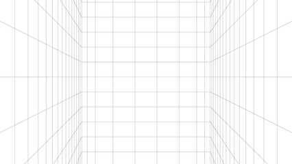 3D Wireframe grid