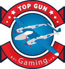 Modern Professional Logo For Gaming Apps In Top Gun Concept