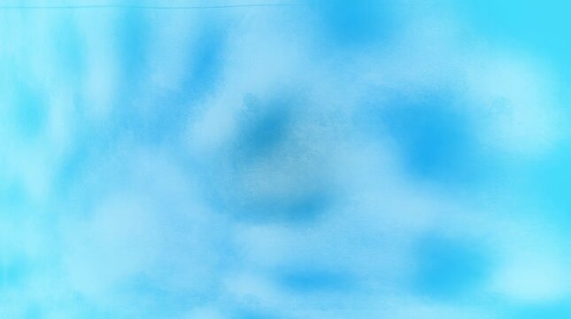 Blue sky with clouds watercolor seamless loopingmotion video backgroud