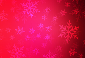 Light Red vector backdrop in holiday style.