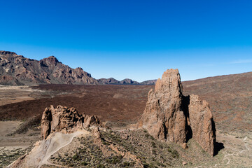 Rocks under blue sky