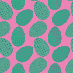 Easter eggs seamless spring pattern for kids clothes print and notebooks and wrapping paper and fabrics