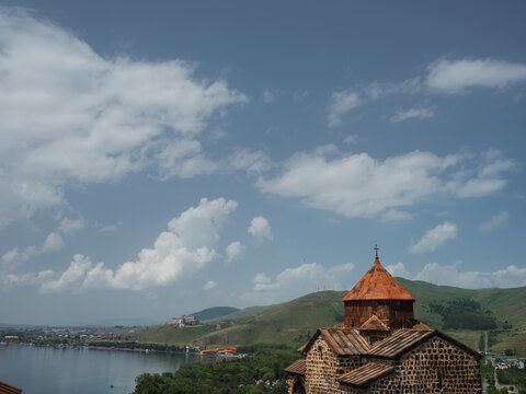 Sevanavank , a monastery on the northwestern shore of Lake Sevan, Geharkunik Province, Armenia