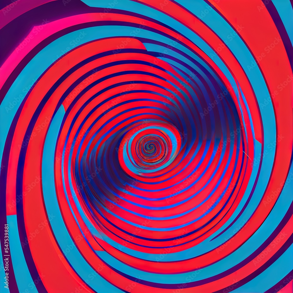Poster abstract loop motion background. illustration with hypnotic effect.