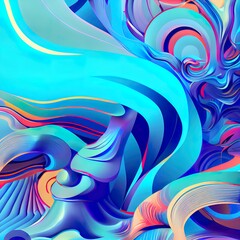 Cyjan Abstract Background Image